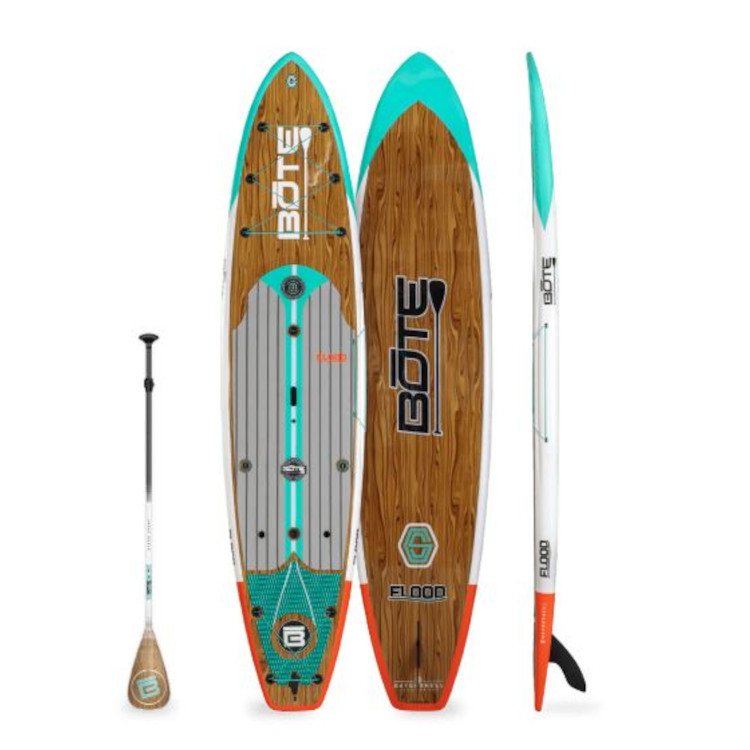 Bote Flood GatorShell 12' Stand Up Paddleboard with Carbon Paddle - Image 2